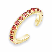 Load image into Gallery viewer, Multi Gems Ear Cuff in Mixed Sapphire, Spinel, Chrome Diopside and Pearl in 9K Solid Gold
