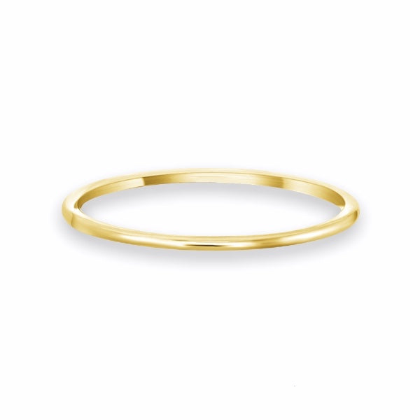 Extreme Fine Gold Band 0.93mm in 9K 14K or 18K Solid Gold