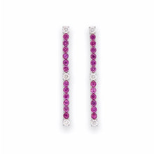 Load image into Gallery viewer, Luxurious Pink Sapphire with Diamonds in 18K White Gold

