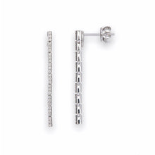 Load image into Gallery viewer, Diamond Drop Earring in 18K White Gold
