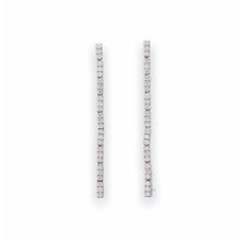 Load image into Gallery viewer, Diamond Drop Earring in 18K White Gold
