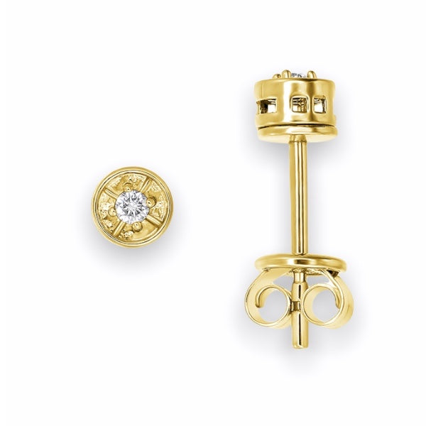Mini Diamond Everyday Stud Earring in 18K Yellow Gold
