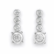 Load image into Gallery viewer, Tiny Drop Earring in 18K White Gold

