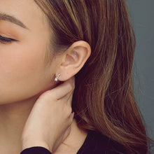 Load image into Gallery viewer, Tiny Drop Earring in 18K White Gold
