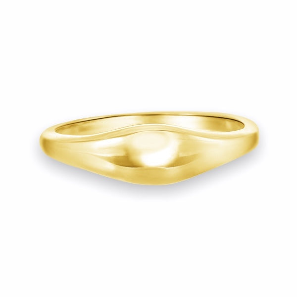 Pinky Signet Ring Solid Gold 9K 14K 18K