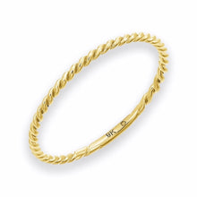 Load image into Gallery viewer, Twisted Gold Ring in 9K 14K and 18K Solid Gold
