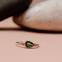 Load image into Gallery viewer, Tsavorite or Yellow Sapphire Statement Ring in 9K Solid Gold
