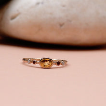 Load image into Gallery viewer, Sapphire Pop Ring in 9K 14K or 18K solid gold
