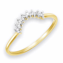 Load image into Gallery viewer, Diamond Bridge Ring in 9K 14K or 18K Gold

