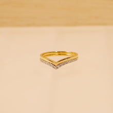 Load image into Gallery viewer, Unique Diamond Ring Available in 18K 14K 9K Yellow Gold
