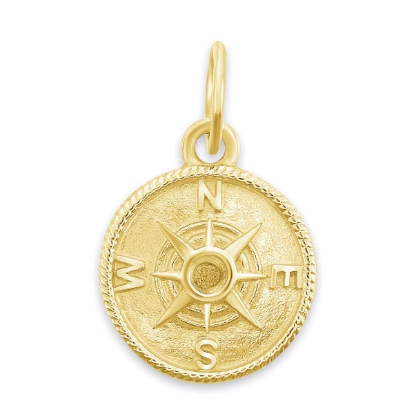 Compass Pendant in 9K Solid Gold Featured in Tatler UK August 2020