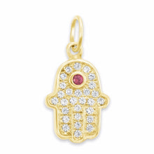 Load image into Gallery viewer, Hamza Diamond Pendant in 9K Solid Gold
