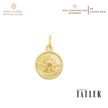 Load image into Gallery viewer, Compass Pendant in 9K Solid Gold Featured in Tatler UK August 2020
